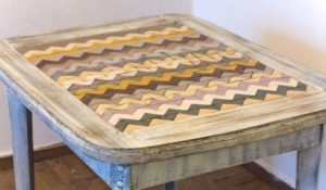 déco de table en bois