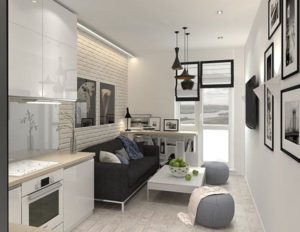 Canapé dans la cuisine