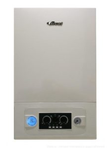 Une chaudière à gaz.