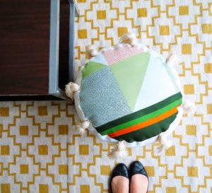 structure de pouf en panneaux de particules