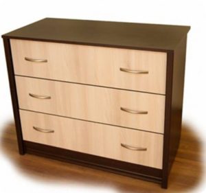 commode en MDF et panneaux de particules