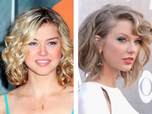 cheveux bouclés sur le côté court