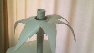 tige pour lampadaire rose