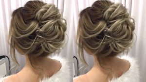chignon décoiffé pour cheveux courts