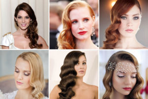 boucles volumineuses avec raie sur le côté