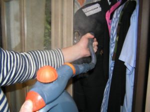 Vapeur avec un nettoyeur vapeur