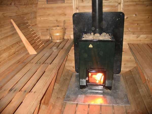poêle à sauna