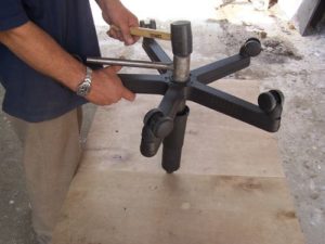 démontage de la chaise d'ordinateur