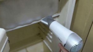 décongélation avec un sèche-cheveux