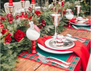 dressage de table pour le nouvel an