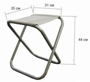 un type de chaise pliante