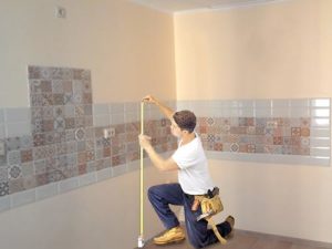 mesures de l'espace pour l'évier