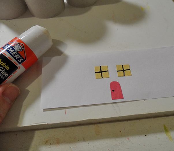 Nous préparons la maison du gnome.