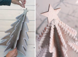 Sapin de Noël en carton