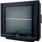 Ligne blanche sur l'écran du téléviseur.