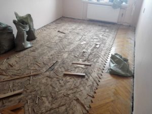 Démontage de parquet