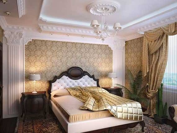 Les moulures en stuc sont un élément d'un intérieur classique.