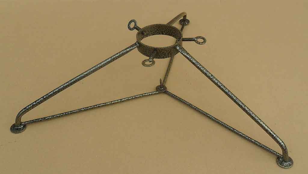 Support pour sapin de Noël en métal.