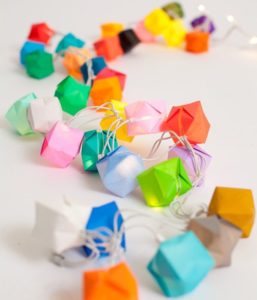 Lanternes de style origami