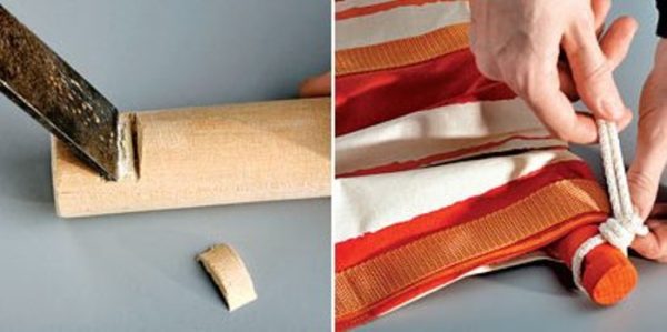 On fait un hamac sur la barre transversale 2.