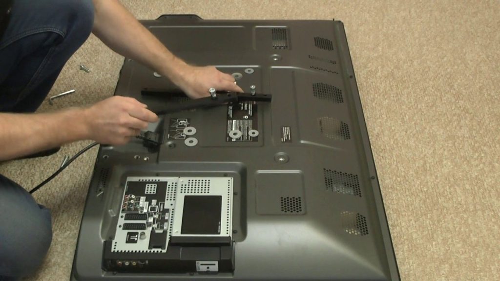 Retrait du téléviseur du support