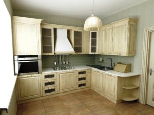 Emplacement du bloc cuisine.