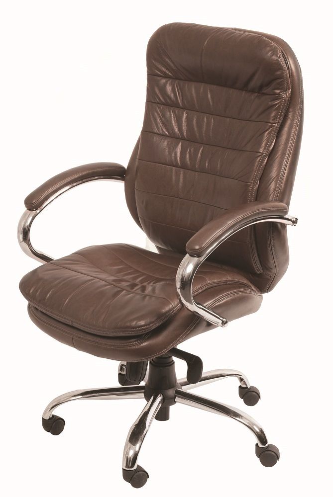 Fauteuil de direction en cuir.
