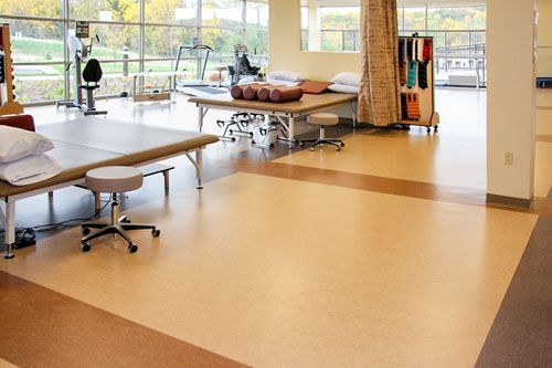 Linoléum commercial.