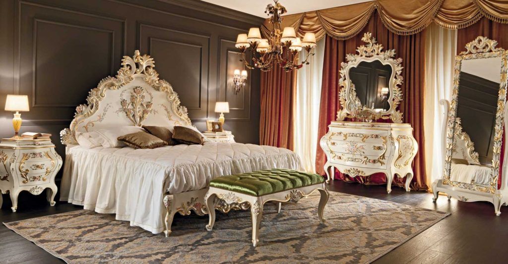 Tapis de chambre de style Empire.