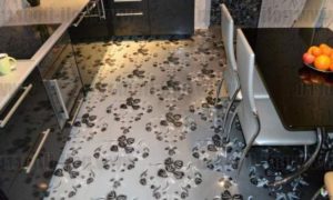 Linoléum dans la cuisine