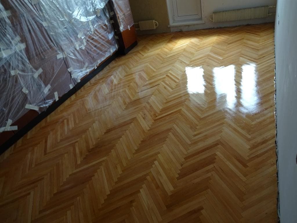 Parquet après ponçage.
