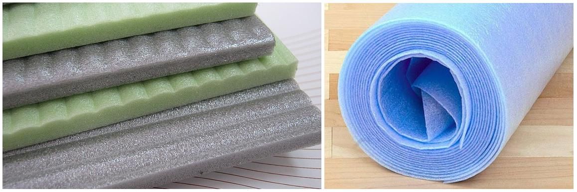 Support en mousse de polyéthylène.