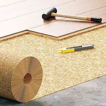 Support en liège pour stratifié.