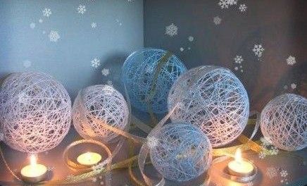 Boules de sapin de Noël DIY