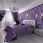 Chambre aux tons violets