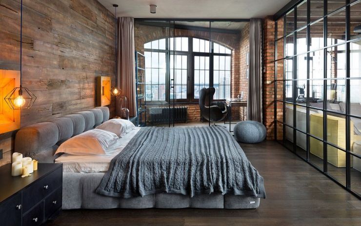 Schéma de couleurs de la chambre loft.