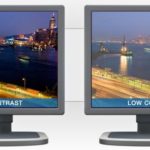 Contraste élevé et faible.