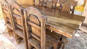 Table en bois massif