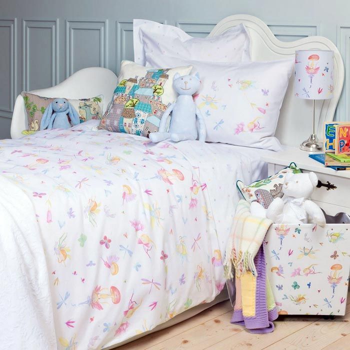 Textiles dans une chambre d'enfants.