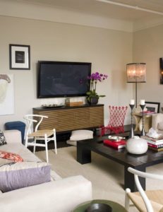 TV à l'intérieur du salon