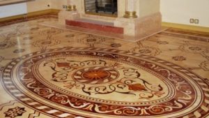 Option pour parquet artistique.