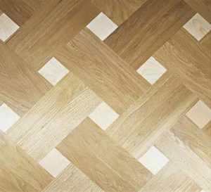 Pose de parquet en osier