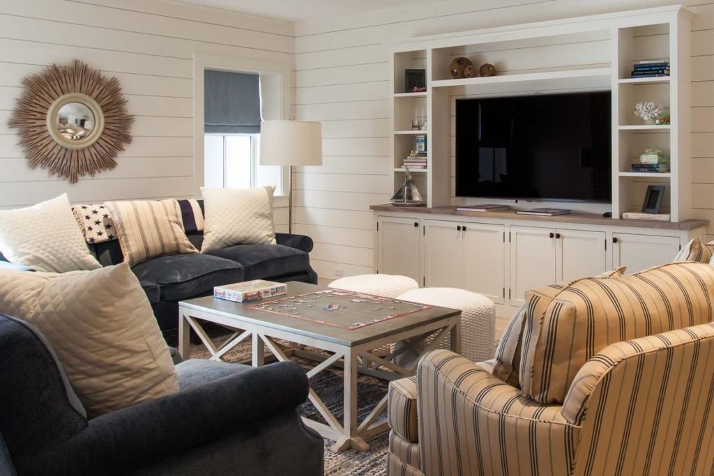 La télévision au mur