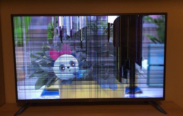 Conséquences d'un endommagement de l'écran LCD.