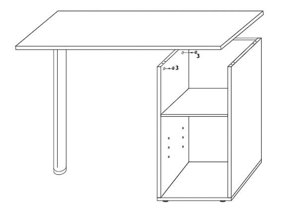 Dessins et dimensions de la table de manucure DIY
