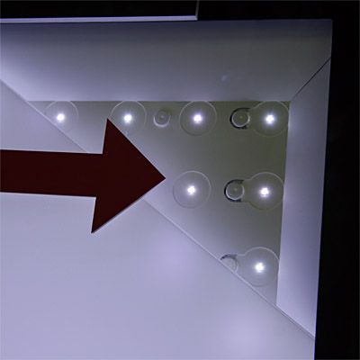 rétroéclairage de glace