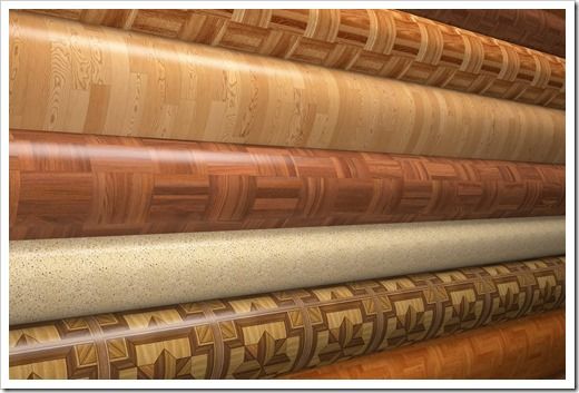 Production de linoléum 