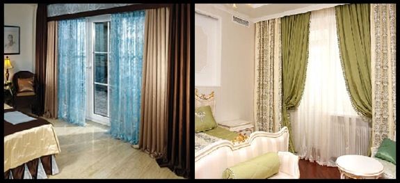 Rideaux dans la chambre