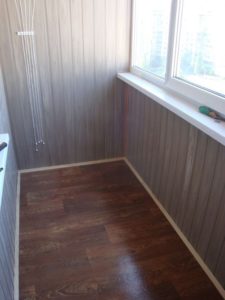 linoléum sur le balcon