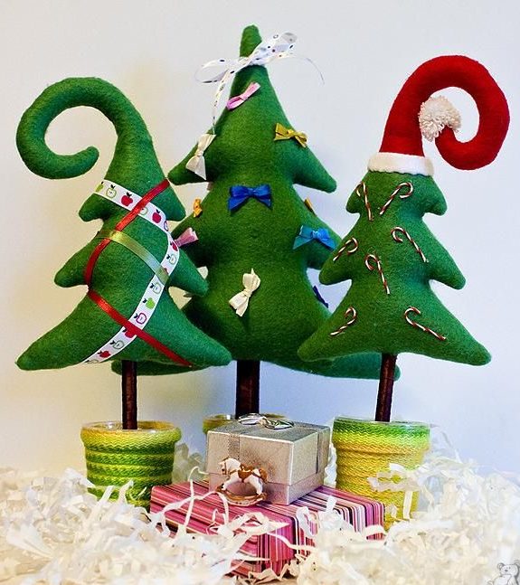 Sapin de Noël en feutre